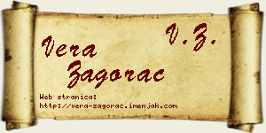 Vera Zagorac vizit kartica